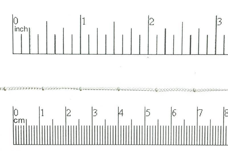Satellite Chain Size Small measures 2mm available in Multiple Finishes sold by the Foot - CH 114