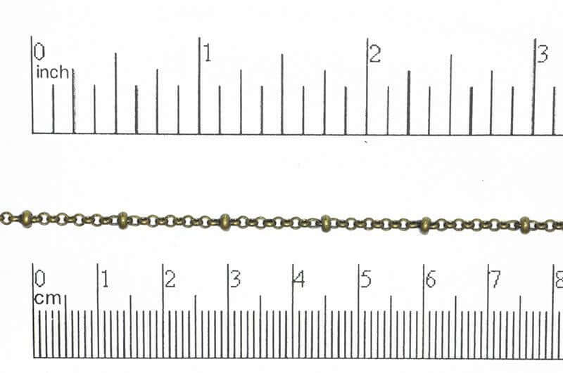 2mm Satellite Rolo Chain Sold by The Foot - CH 872