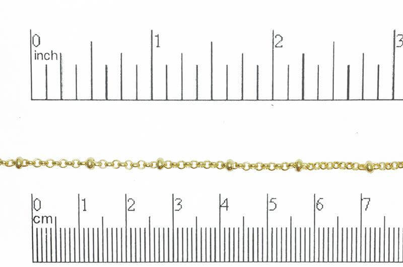 2mm Satellite Rolo Chain Sold by The Foot - CH 872