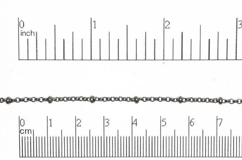 2mm Satellite Rolo Chain Sold by The Foot - CH 872