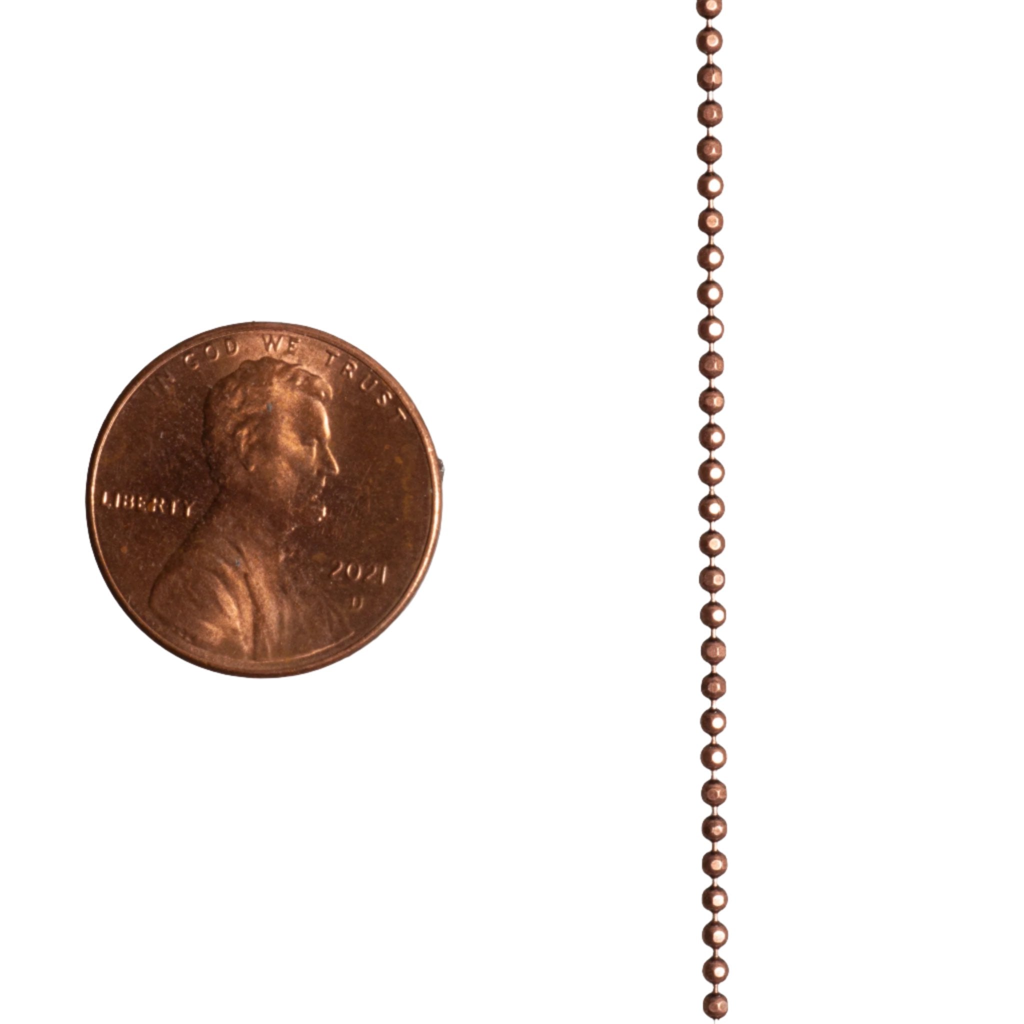 1.5mm Diamond Cut Ball Chain Sold by The Foot - CH 853