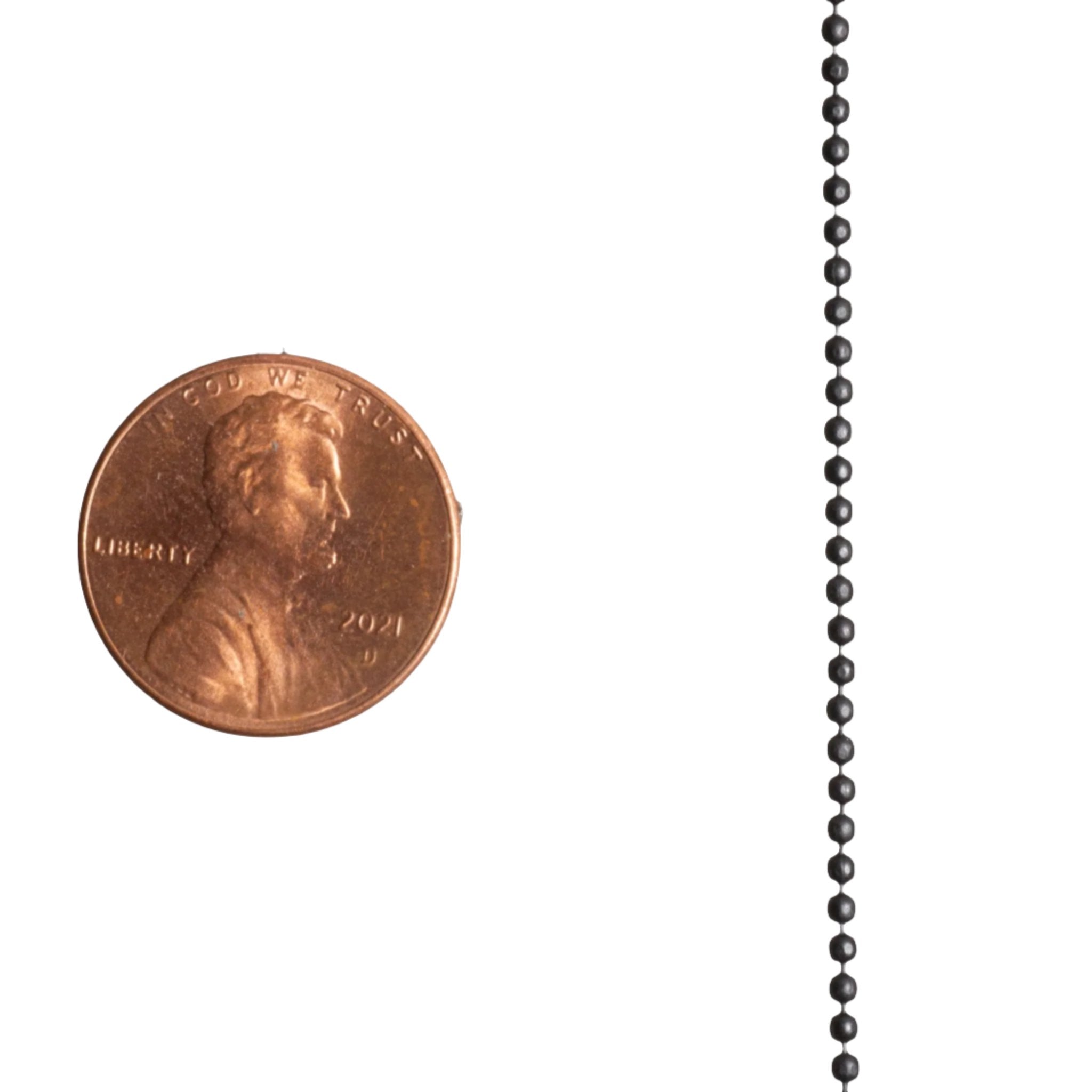 1.5mm Diamond Cut Ball Chain Sold by The Foot - CH 853