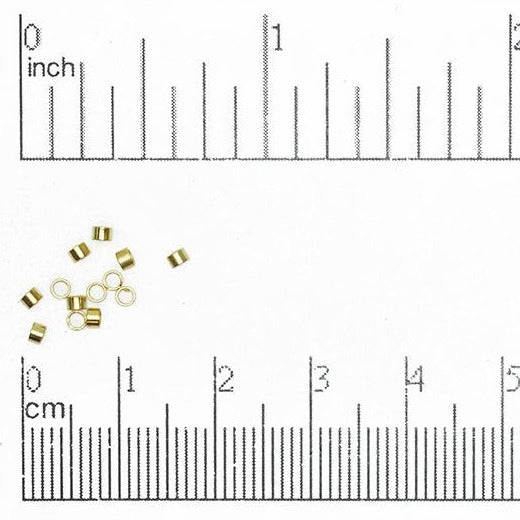 Crimp Tube Seamless - Measures 2 x 2mm - Size XXS - Available in Multiple Colors - Sold by the Gross - CRTB2