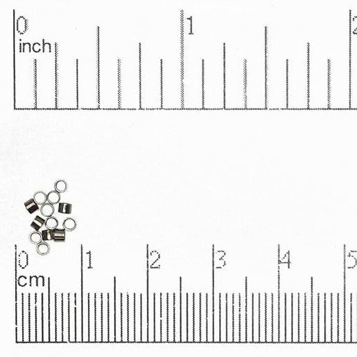 Crimp Tube Seamless - Measures 2 x 2mm - Size XXS - Available in Multiple Colors - Sold by the Gross - CRTB2
