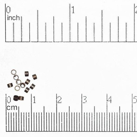 Crimp Tube Seamless - Measures 2 x 2mm - Size XXS - Available in Multiple Colors - Sold by the Gross - CRTB2