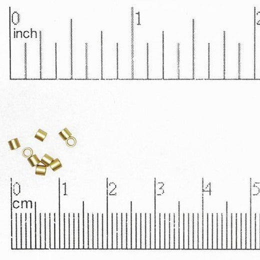 Crimp Tube Seamless - Measures 2 x 2mm - Size XXS - Available in Multiple Colors - Sold by the Gross - CRTB2