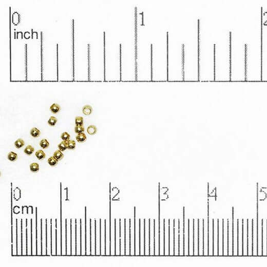 Crimp Bead Seamless - Measures 2mm - Size XXS - Available in Multiple Colors - Sold by the Gross - CRBD2