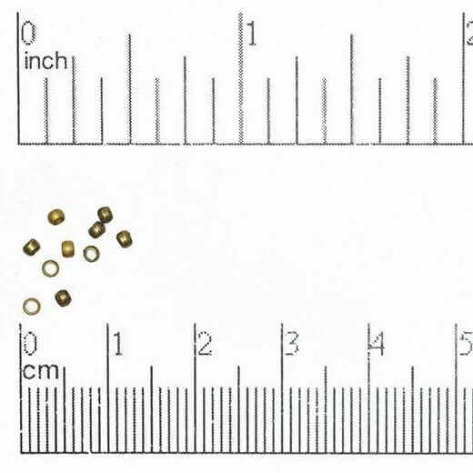Crimp Bead Seamless - Measures 2mm - Size XXS - Available in Multiple Colors - Sold by the Gross - CRBD2