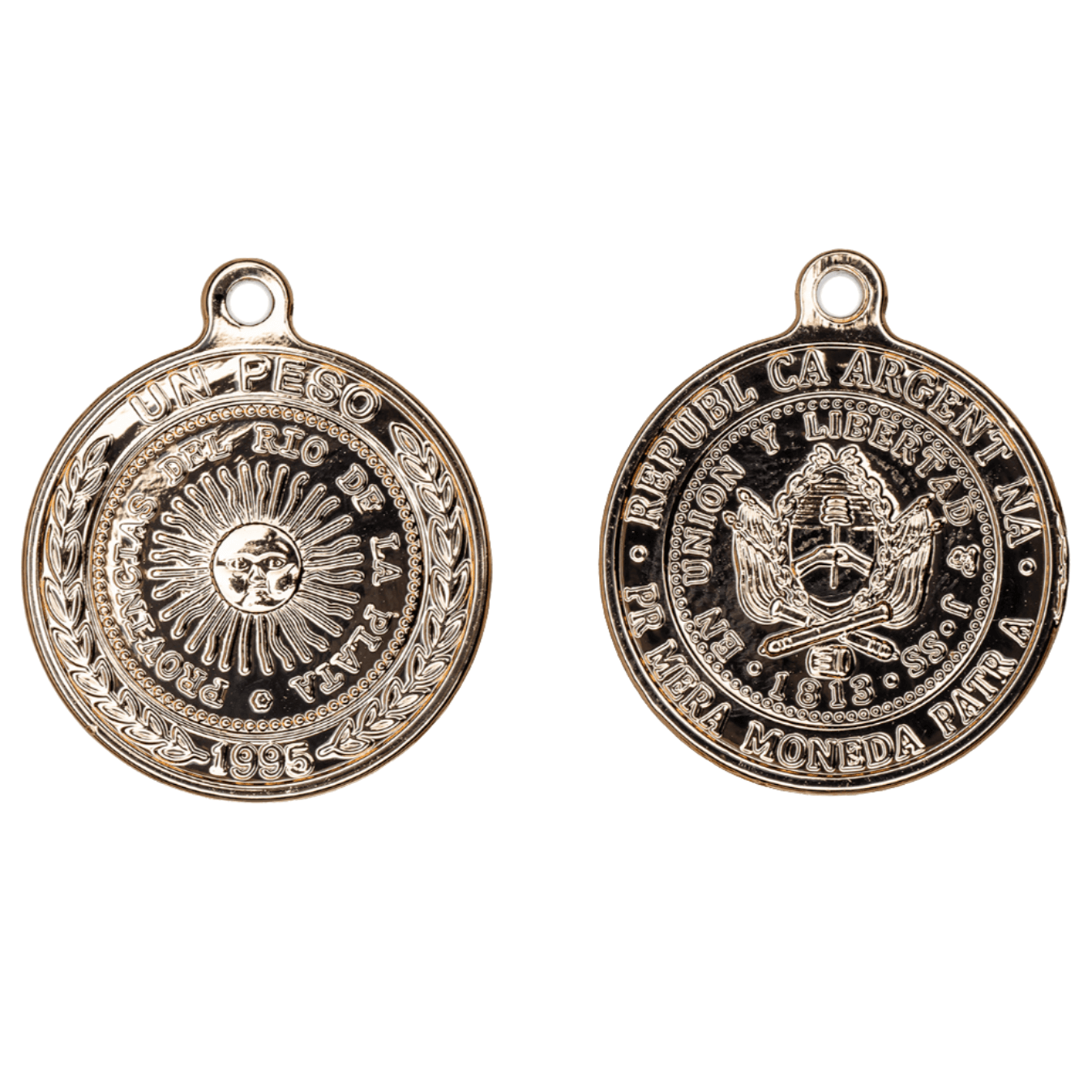 "Un Pesos" Coin Charm Sold by the Piece - K150