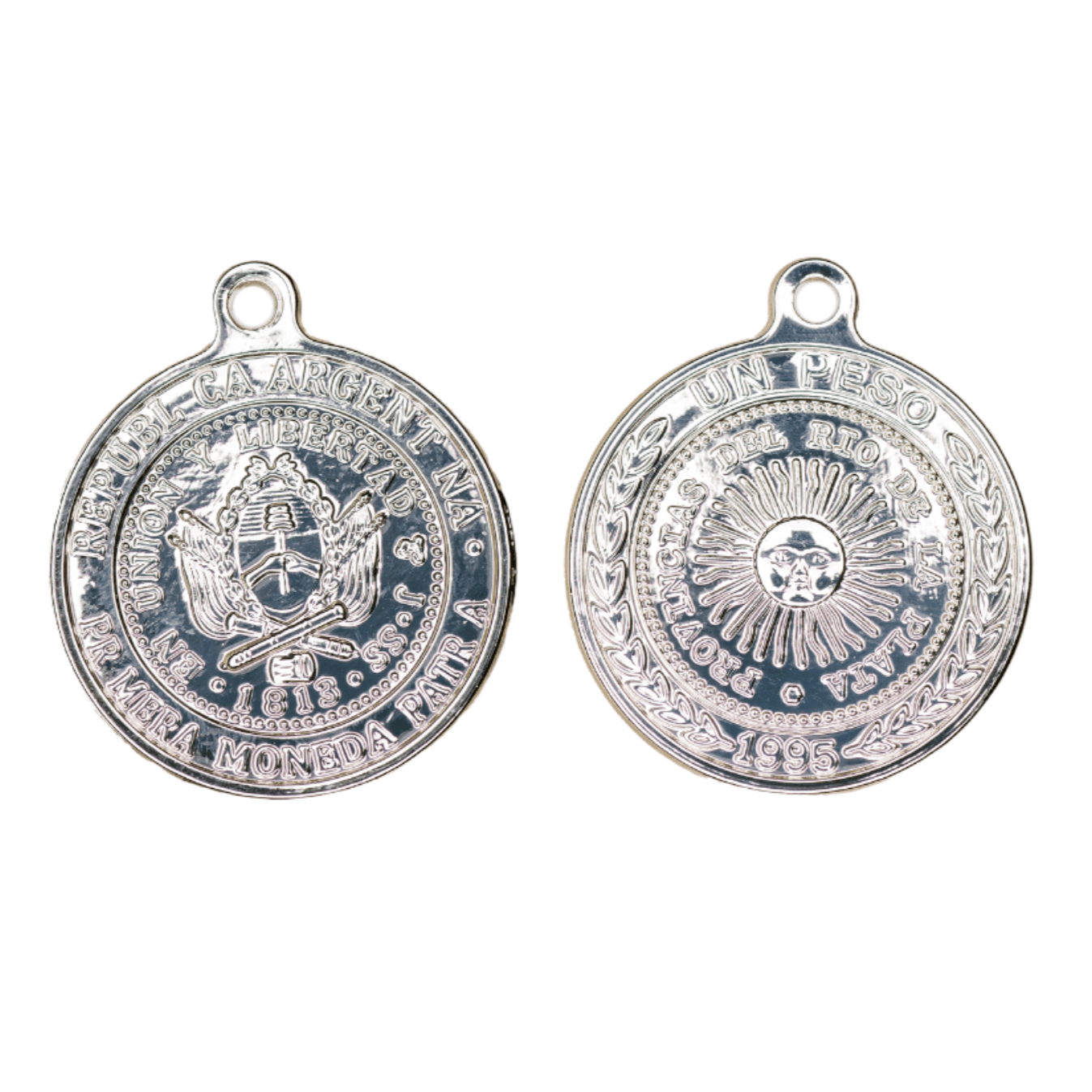 "Un Pesos" Coin Charm Sold by the Piece - K150