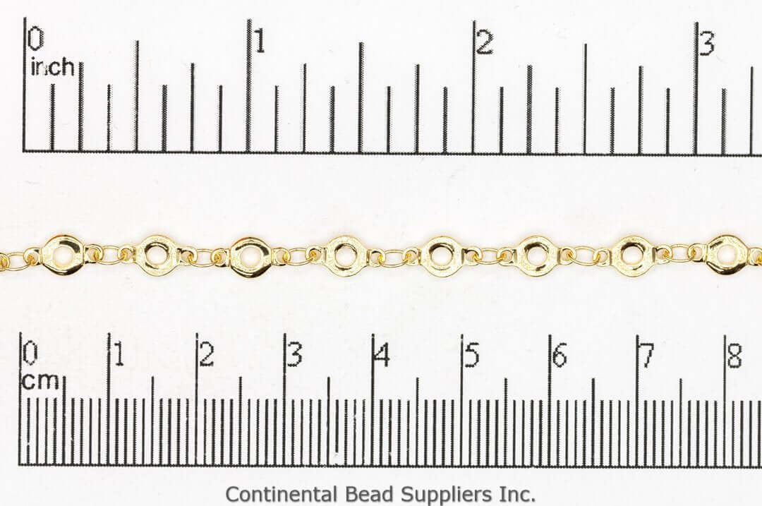 4.5mm Flat O-Link Specialty Chain Sold by The Foot - CH 884
