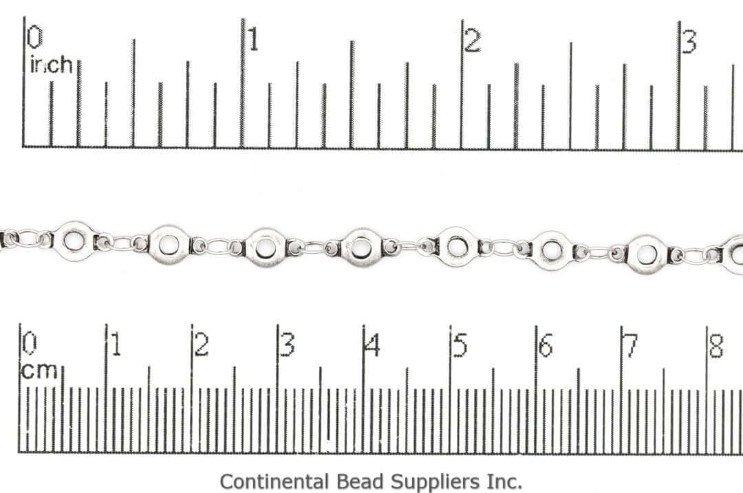 4.5mm Flat O-Link Specialty Chain Sold by The Foot - CH 884