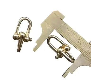 Horseshoe Clasp U Shaped in Gold Plated - Multiple Sizes - Per Piece