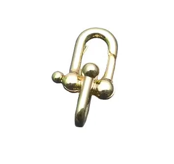 Horseshoe Clasp U Shaped in Gold Plated - Multiple Sizes - Per Piece