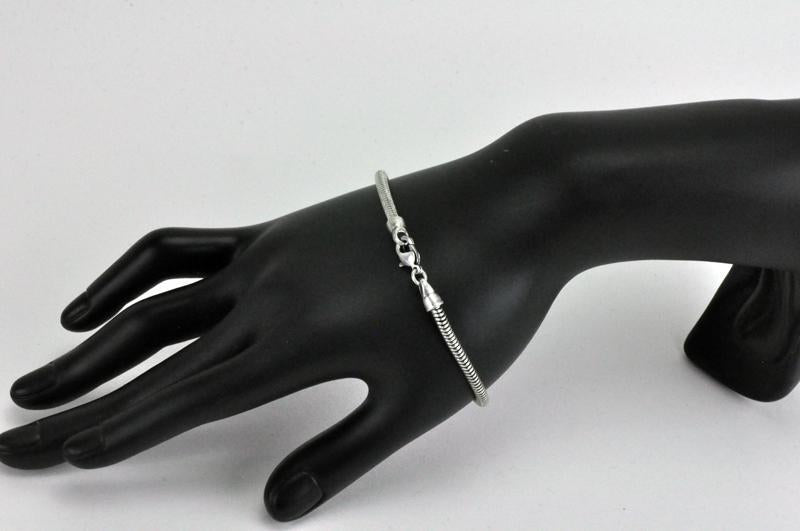 3.2mm Snake Chain Bracelet - 7.5 Inch Length - Finished with Clasp - Sold by the Piece - Multiple Finishes Available - SNAKE2-BR