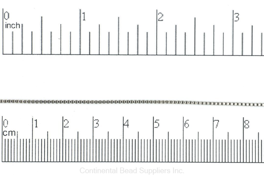 Box Chain - 1.2mm - Available in Multiple Colors - Sold by the Foot - CH 153