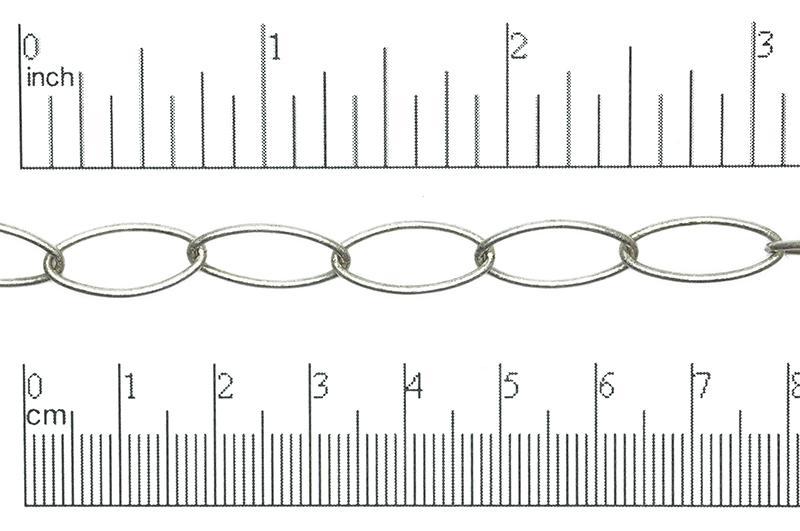 Cable Chain - 16.5mm x 8mm - Available in Multiple Colors - Sold by the Foot - CH 1