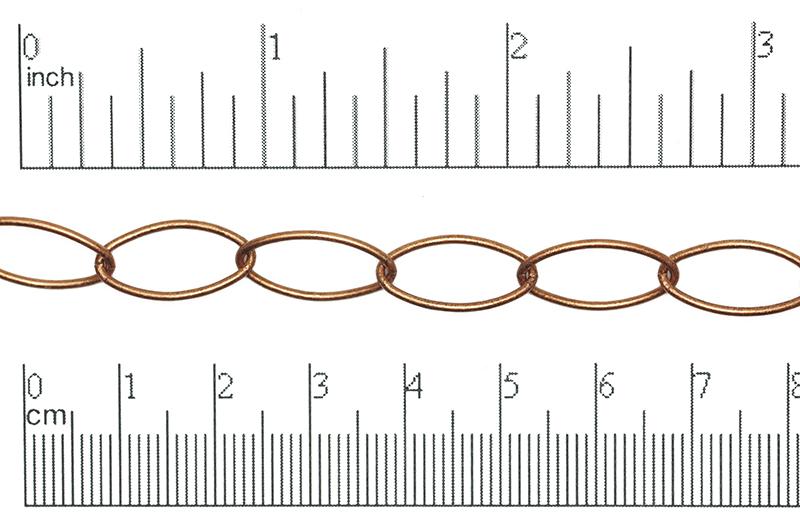 Cable Chain - 16.5mm x 8mm - Available in Multiple Colors - Sold by the Foot - CH 1