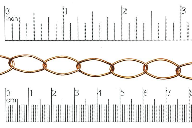 Cable Chain - 16.5mm x 8mm - Available in Multiple Colors - Sold by the Foot - CH 1