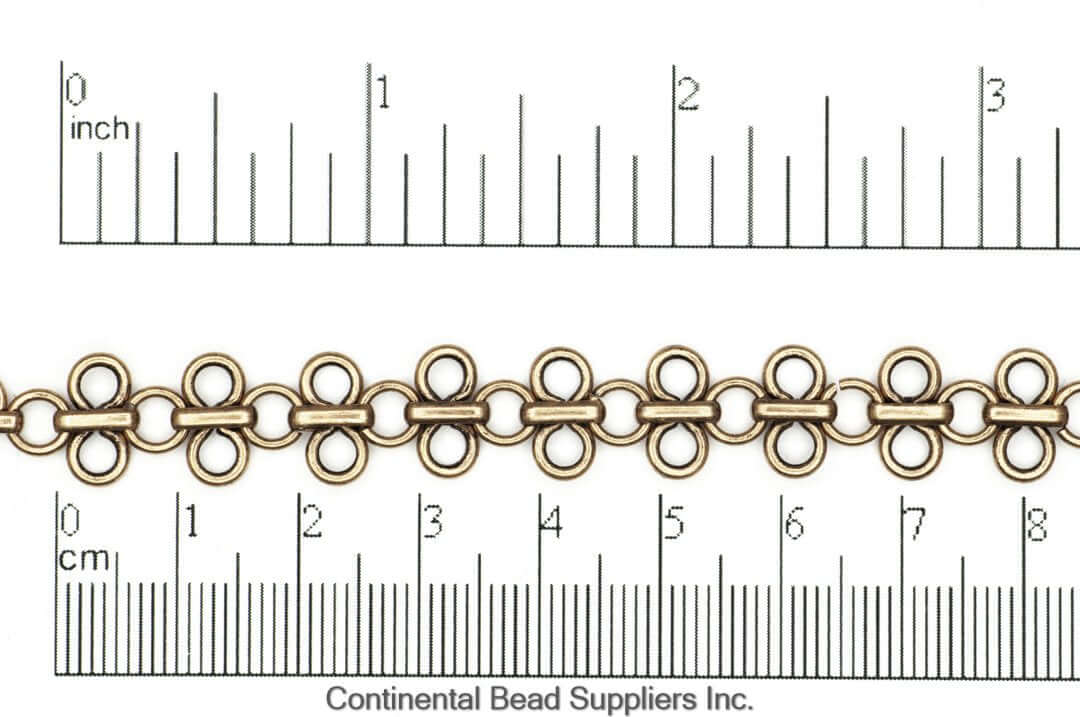 11mm Maille Specialty Chain - Made of Brass - Sold by the Foot - CH-213