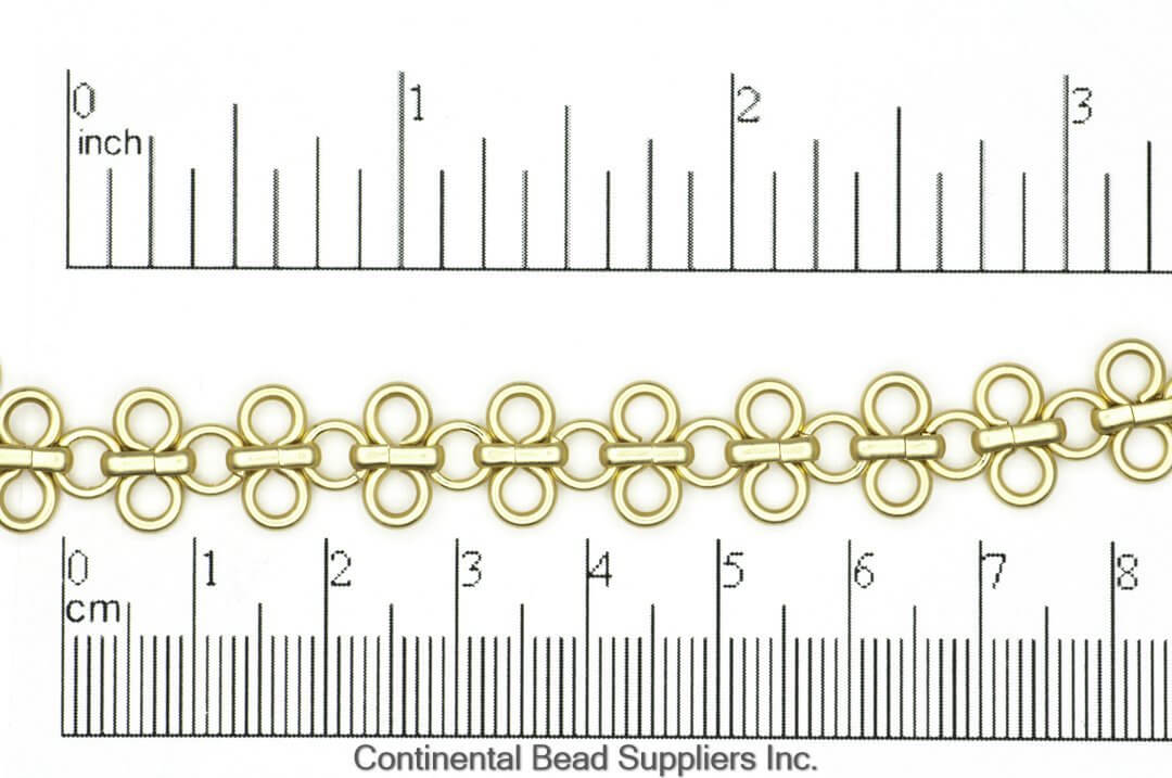 11mm Maille Specialty Chain - Made of Brass - Sold by the Foot - CH-213