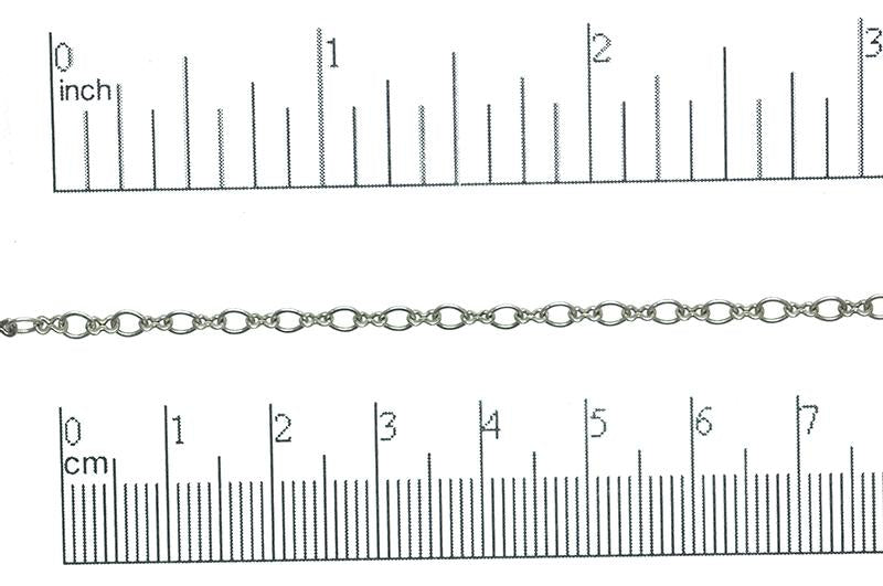 Cable Chain Small Size - Multiple Finishes Available- Measures 3.5mm x 3mm - Sold by the Foot - CH 245