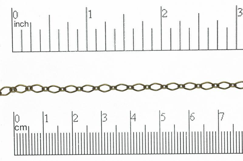 4mm x 3mm Oval Link Cable Chain Sold by The Foot - CH 829