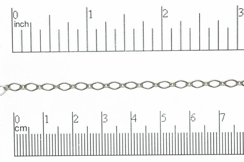 4mm x 3mm Oval Link Cable Chain Sold by The Foot - CH 829