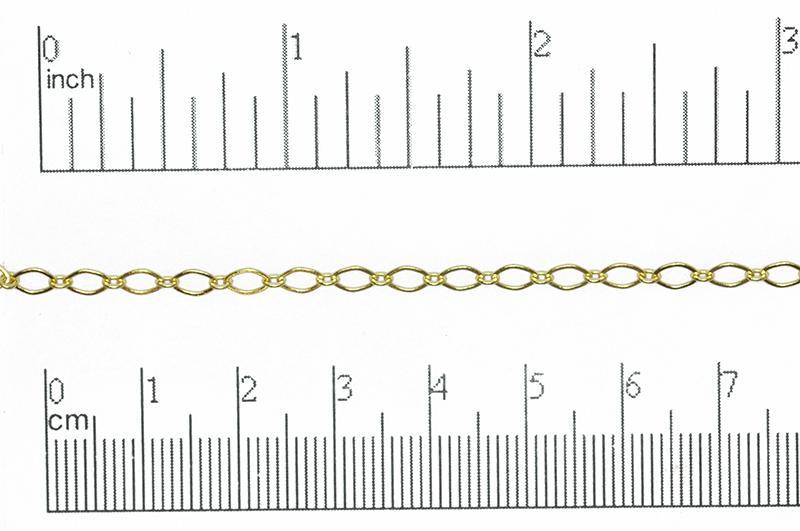 4mm x 3mm Oval Link Cable Chain Sold by The Foot - CH 829