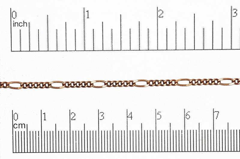 2.5mm Figaro Chain sold by the Foot - CH 831