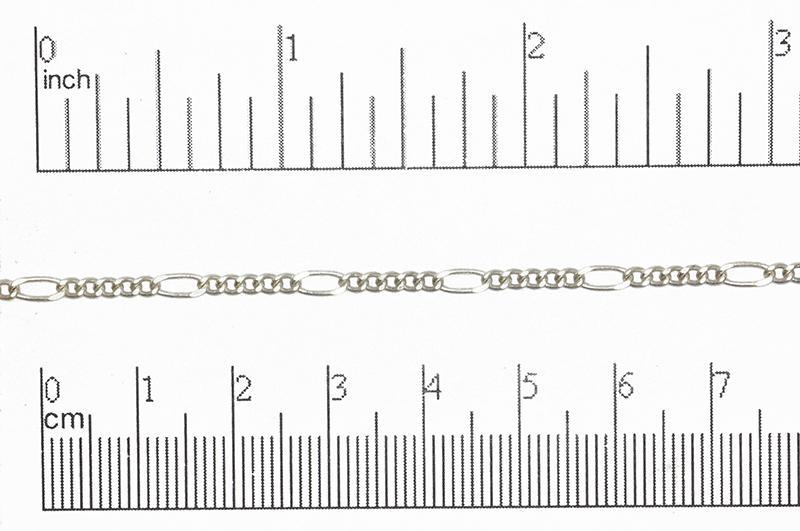 2.5mm Figaro Chain sold by the Foot - CH 831