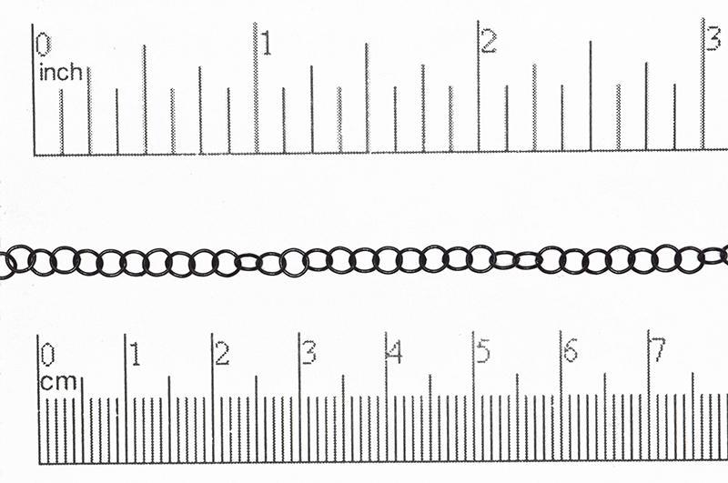 4.2mm x 4mm Fine Round Cable Chain Sold by The Foot - CH 844