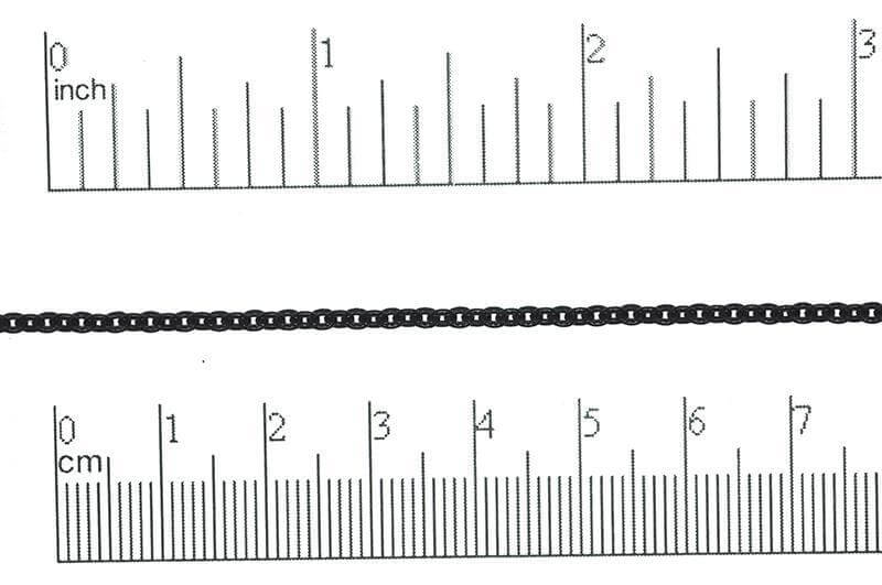 2.4 x 2.6mm textured Cable Chain sold by the Foot - CH 869