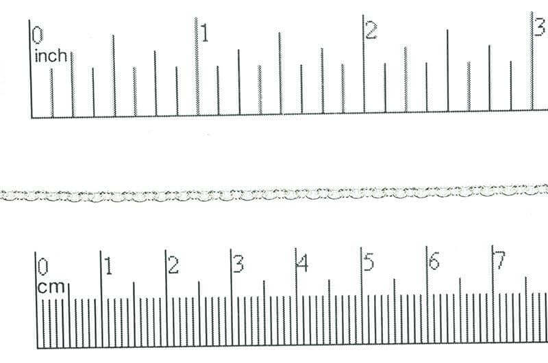 2.4 x 2.6mm textured Cable Chain sold by the Foot - CH 869