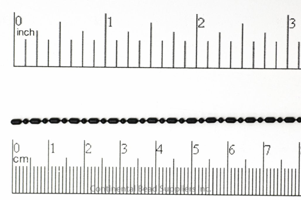 2mm Dot-Dash Ball Chain - Made of Brass - Sold by the Foot - CH-902