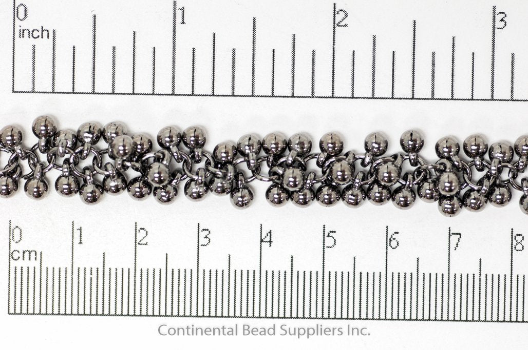 4mm Bauble Cluster Specialty Chain - Available in Multiple Colors - Sold by The Foot - CH 909