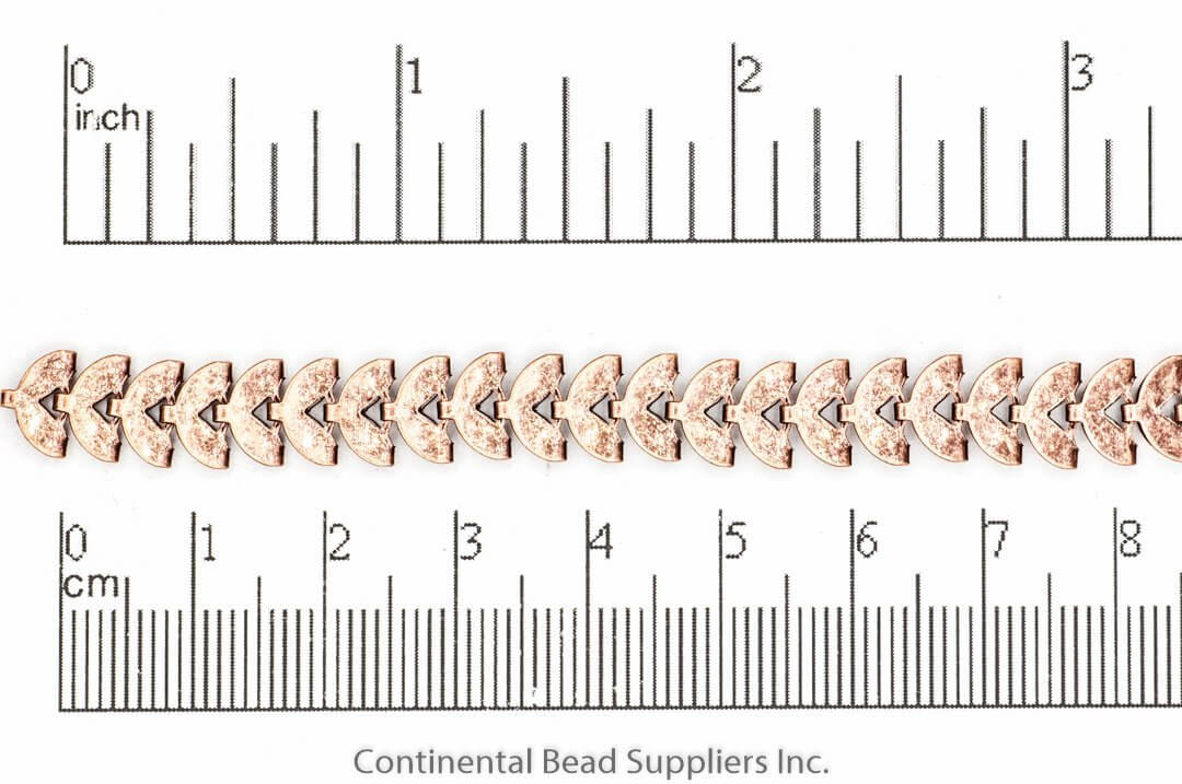 8mm Crescent Moon Style Specialty Chain Sold by The Foot - CH 915