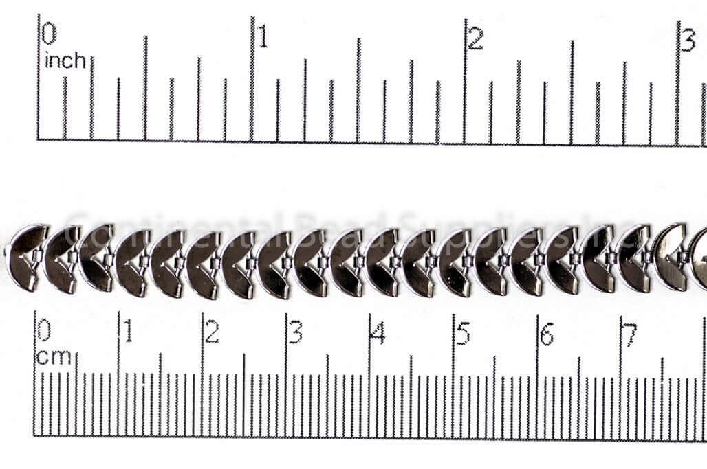 8mm Crescent Moon Style Specialty Chain Sold by The Foot - CH 915