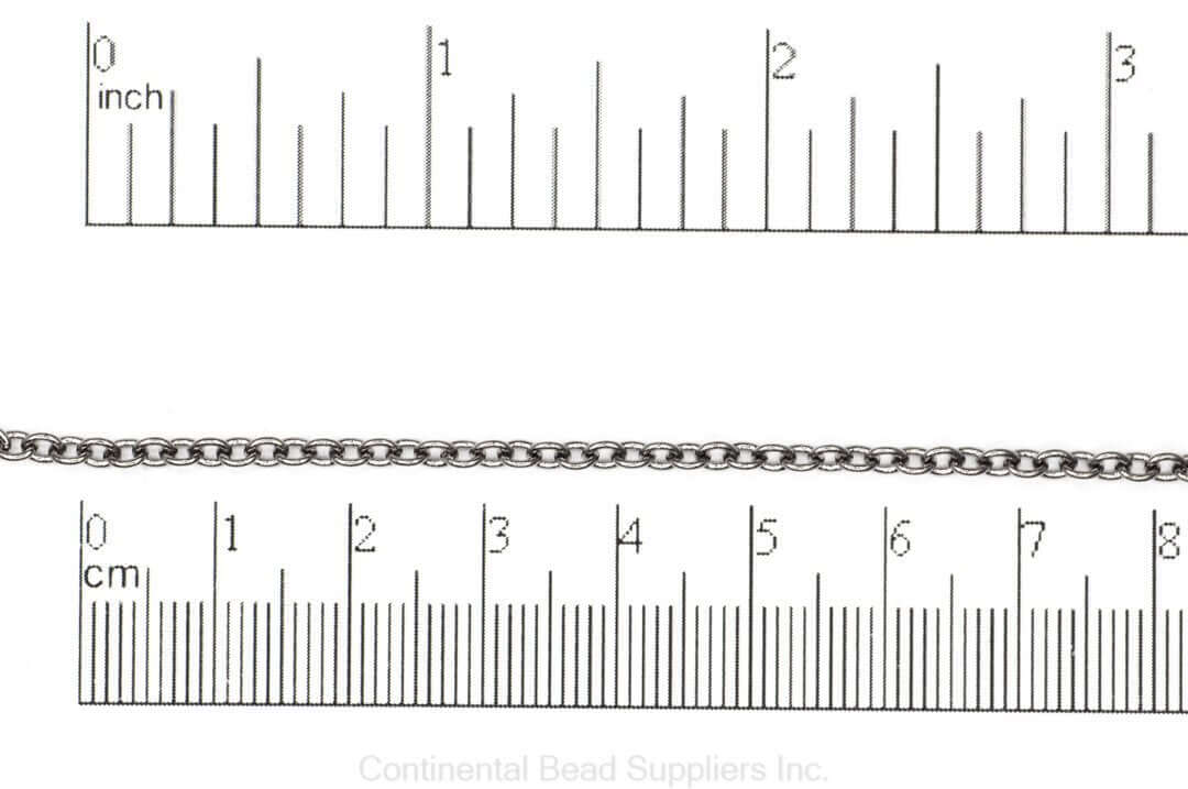 2.5mm Round Cable Chain sold by the Foot - CH 924