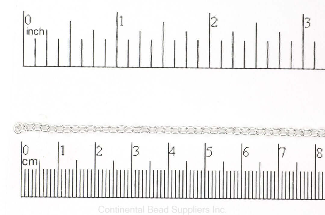 2.5mm Round Cable Chain sold by the Foot - CH 924