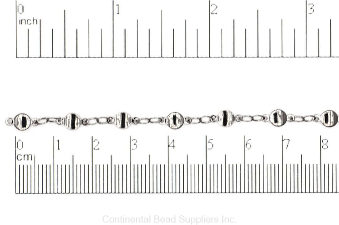 4.5mm x 1.75mm Vintage Disc Specialty Chain Sold by The Foot - CH 927
