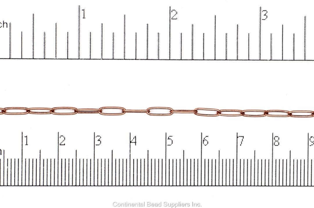Paperclip Chain - 7.9mmx2.3mm - Available Multiple Colors - Per Foot CH-160
