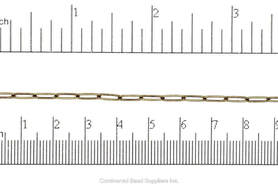 Paperclip Chain - 7.9mmx2.3mm - Available Multiple Colors - Per Foot CH-160
