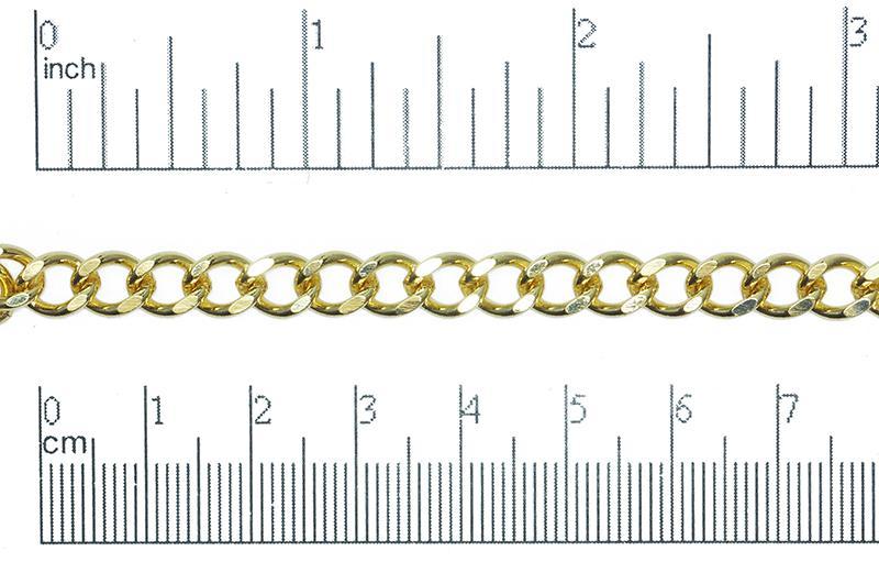 6mm x 8mm Classic Curb Chain Sold by The Foot - CH 847