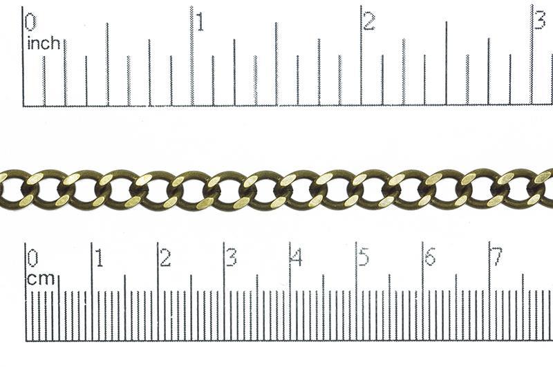 6mm x 8mm Classic Curb Chain Sold by The Foot - CH 847