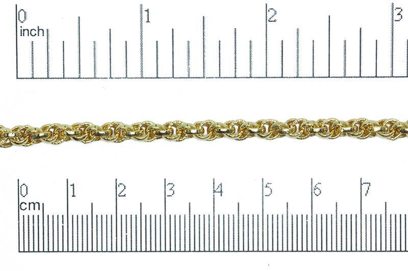 4.5mm Rope Chain Sold by The Foot - CH 854