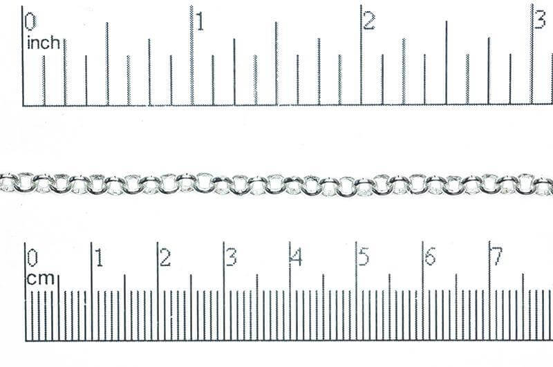 4mm Rolo Chain (Inside diameter 3.25mm) Sold by The Foot - CH 855