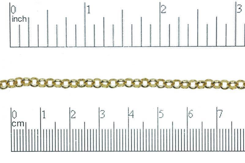 4mm Rolo Chain (Inside diameter 3.25mm) Sold by The Foot - CH 855
