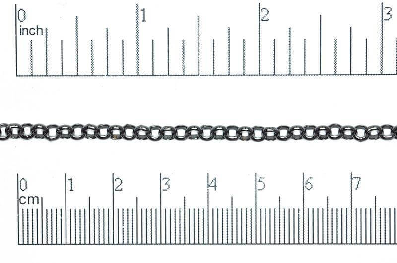 4mm Rolo Chain (Inside diameter 3.25mm) Sold by The Foot - CH 855