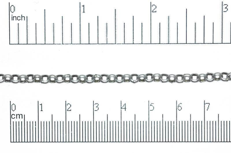 4mm Rolo Chain (Inside diameter 3.25mm) Sold by The Foot - CH 855